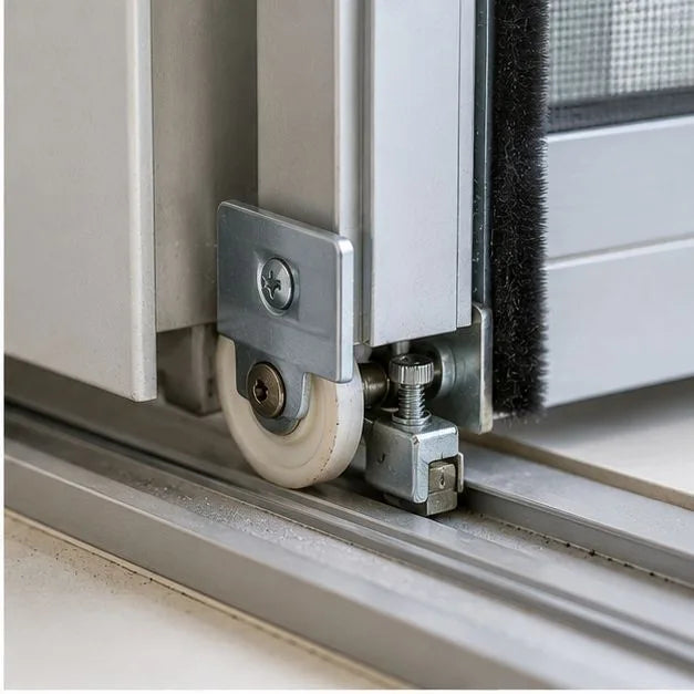 Sliding door roller repair