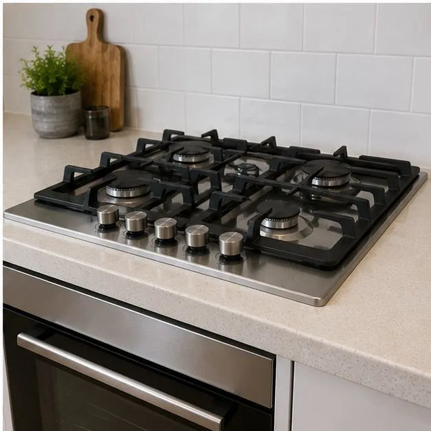 Gas cooktop installation