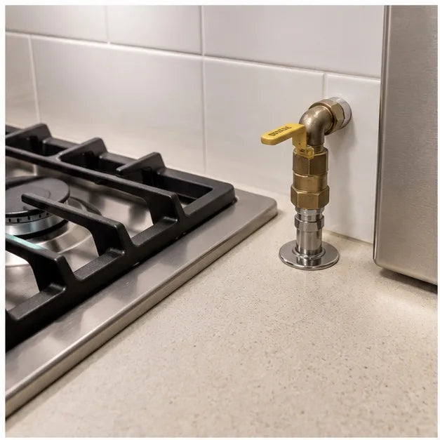 Gas connection leak repair context
